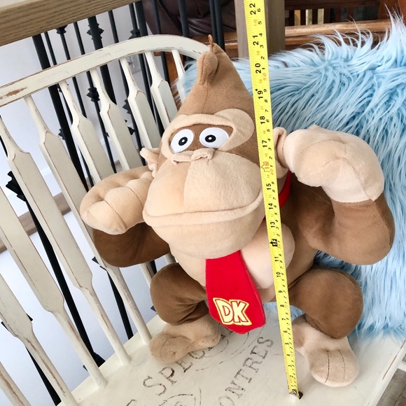 Super Mario, DONKEY KONG, 21 Inch Tall, Stuffed, Plush, 2022, Good Condition - Picture 10 of 13